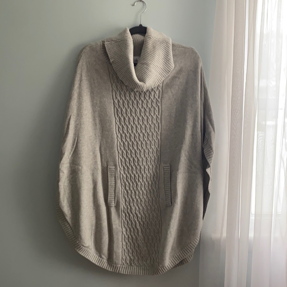 Gray Oversized Cabi Poncho